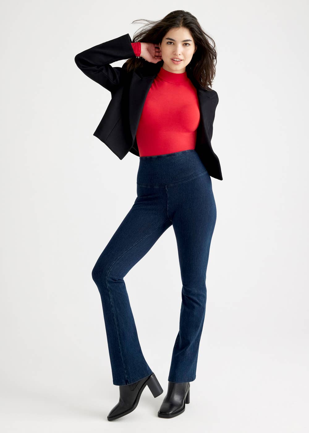 Madelyn Mock Neck Shaping Full Back Bodysuit