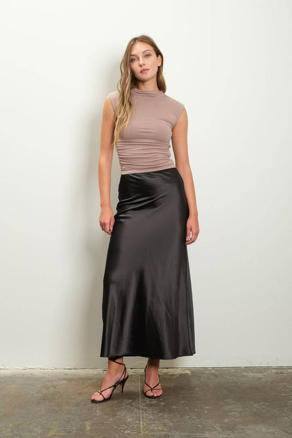 Fall in Love Satin Skirt