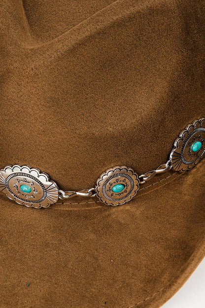 Concho Disc Chain Cowboy Hat