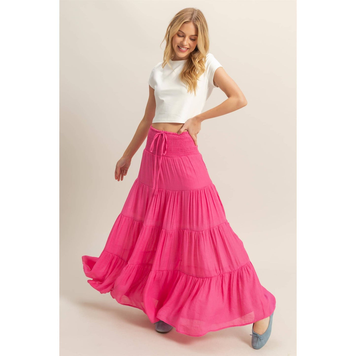 Tiered Maxi Skirt