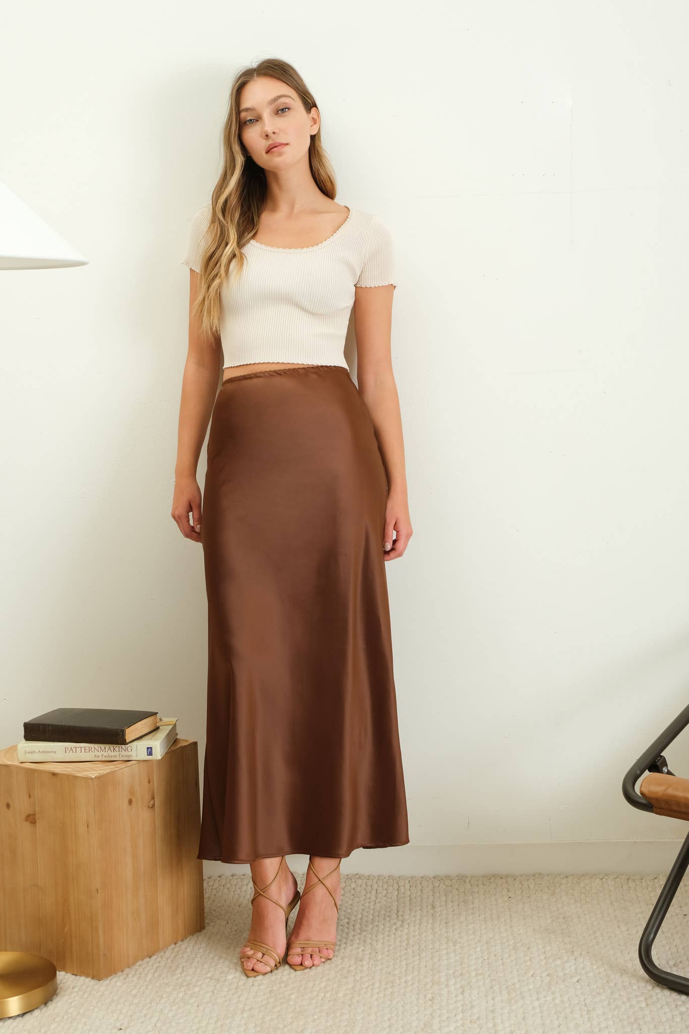 Fall in Love Satin Skirt