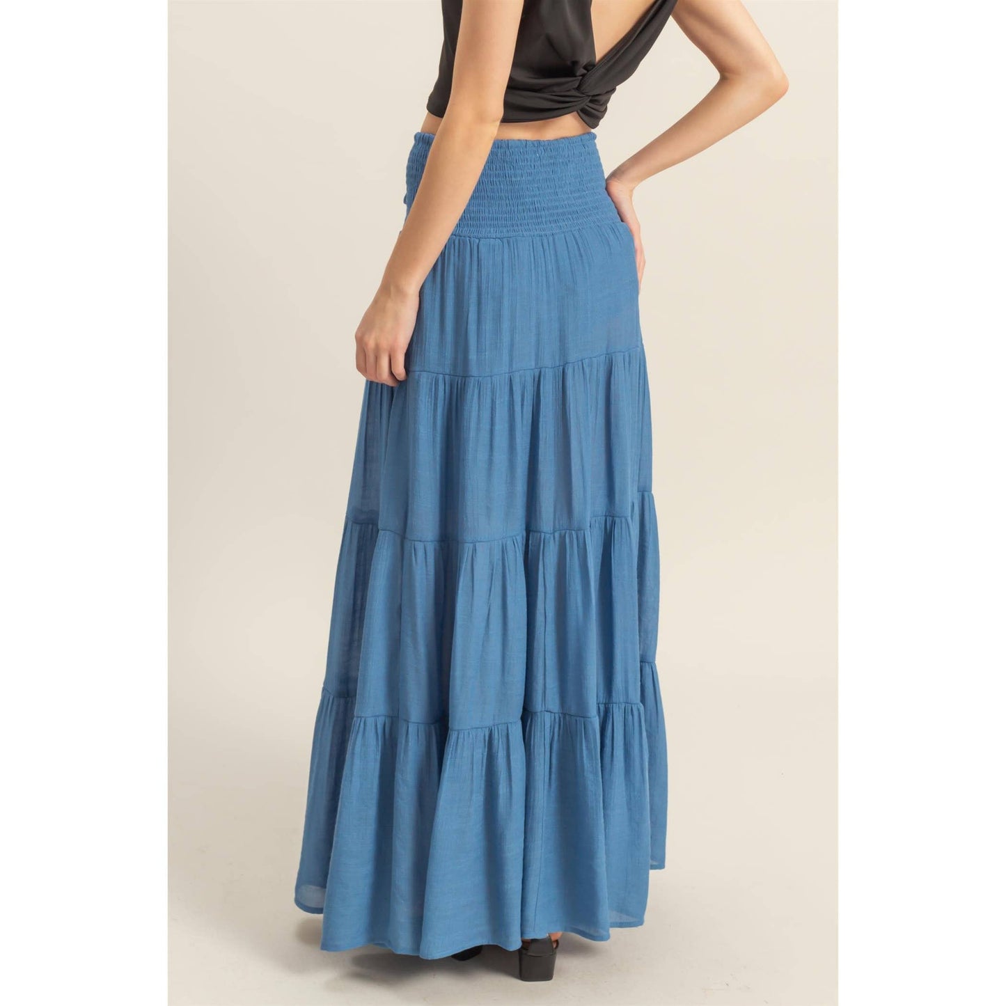 Tiered Maxi Skirt