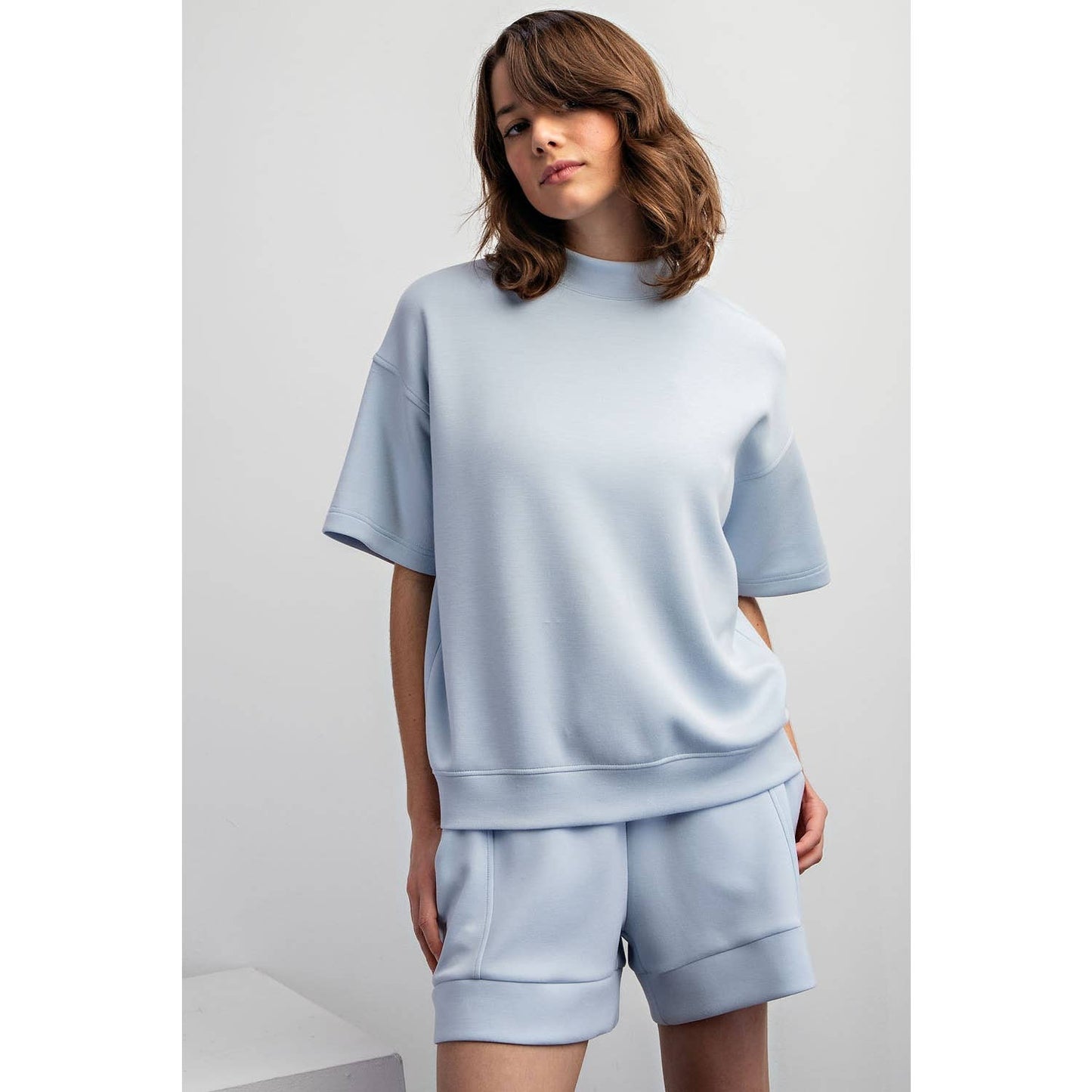 MODAL MOCK NECK TOP