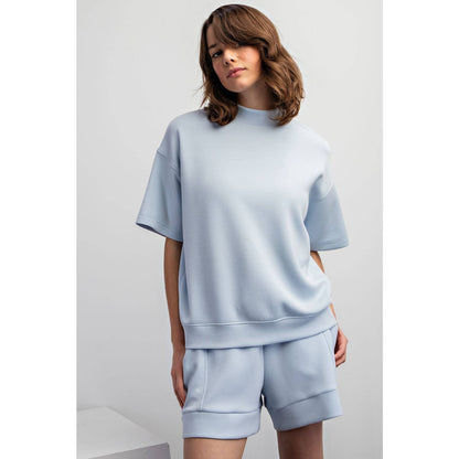 MODAL MOCK NECK TOP