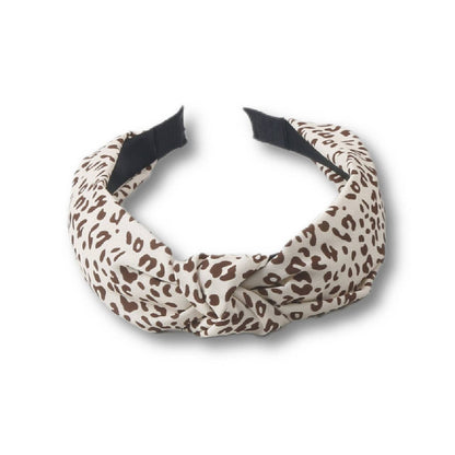 LEOPARD PRINT WIDE BRIM HEADBAND