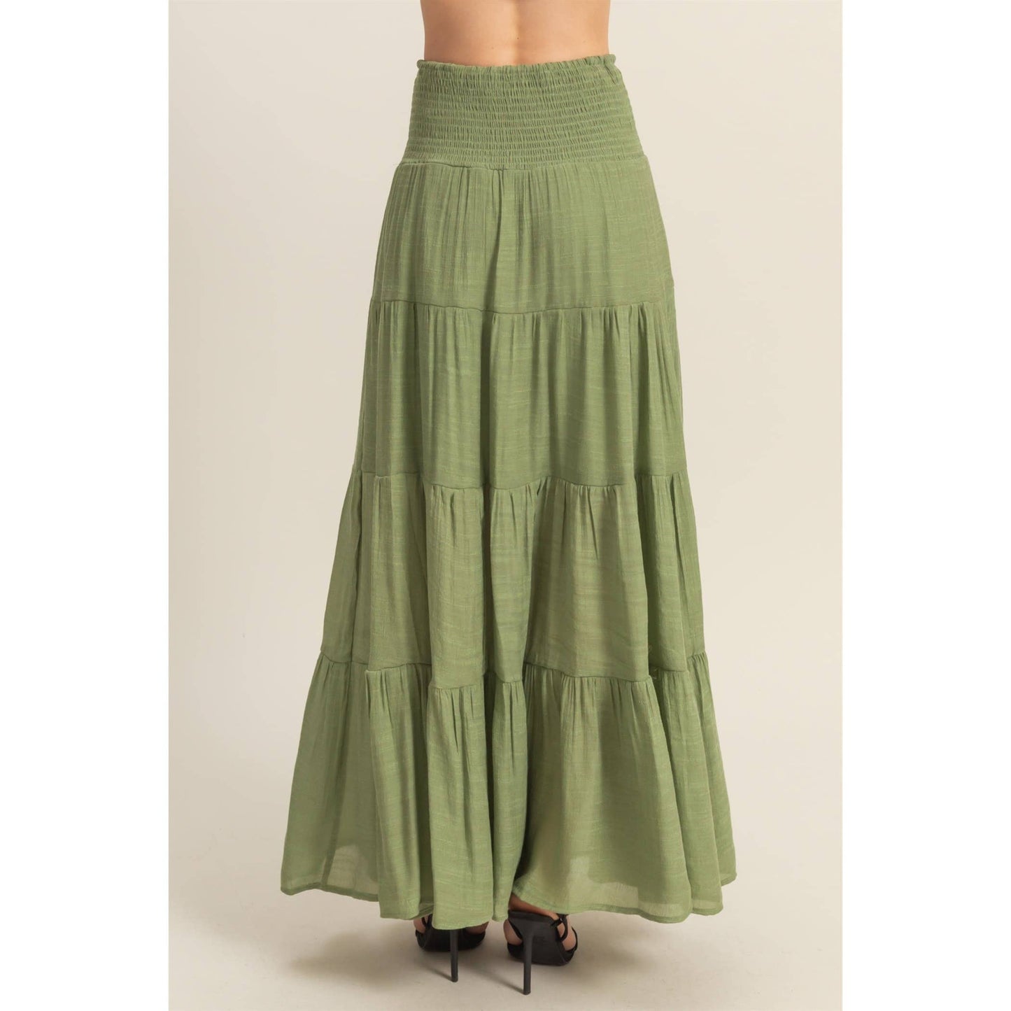 Tiered Maxi Skirt