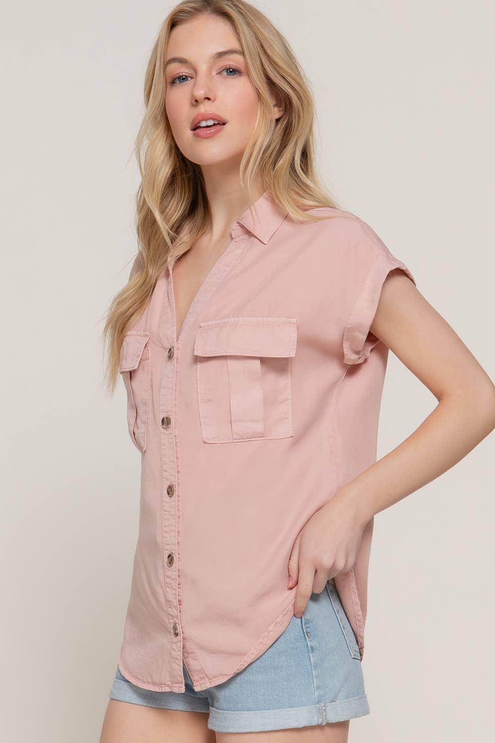 Short Sleeve Button Down
