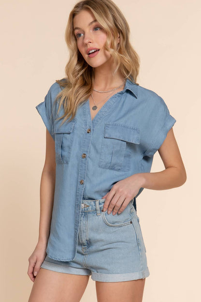 Short Sleeve Button Down