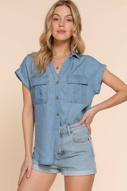 Short Sleeve Button Down