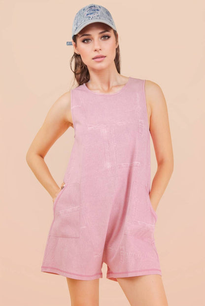 Stonewashed Stroll Romper