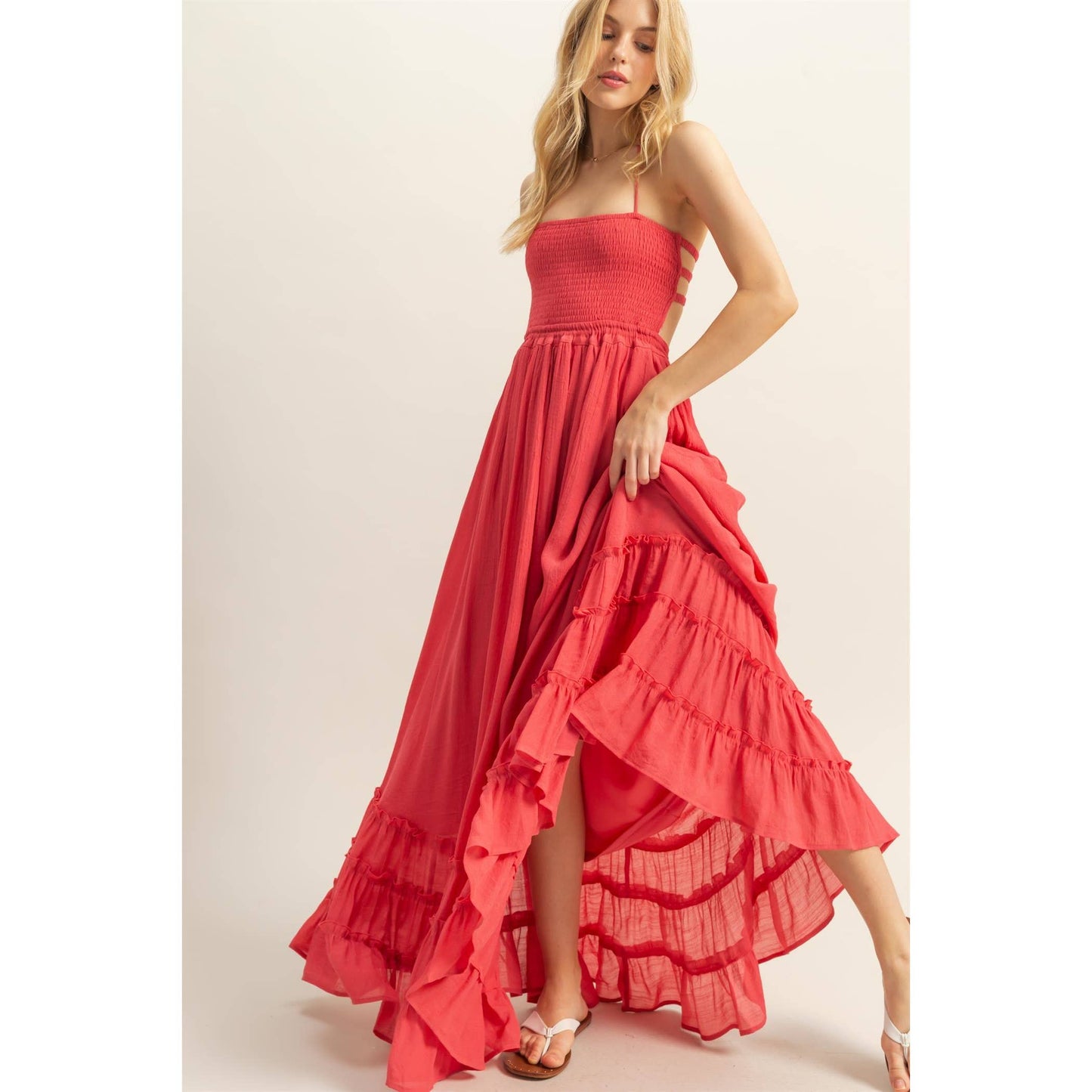 Halter Lace Maxi Dress