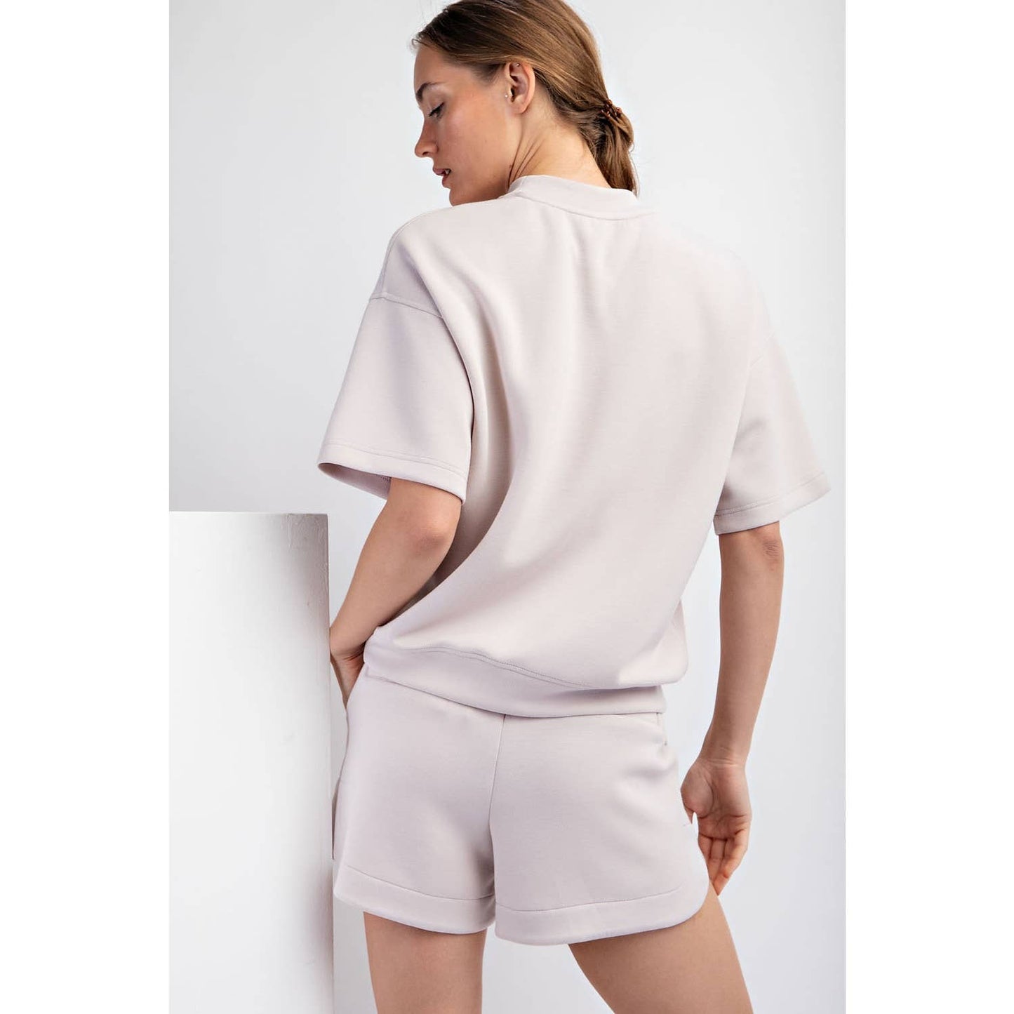 MODAL MOCK NECK TOP