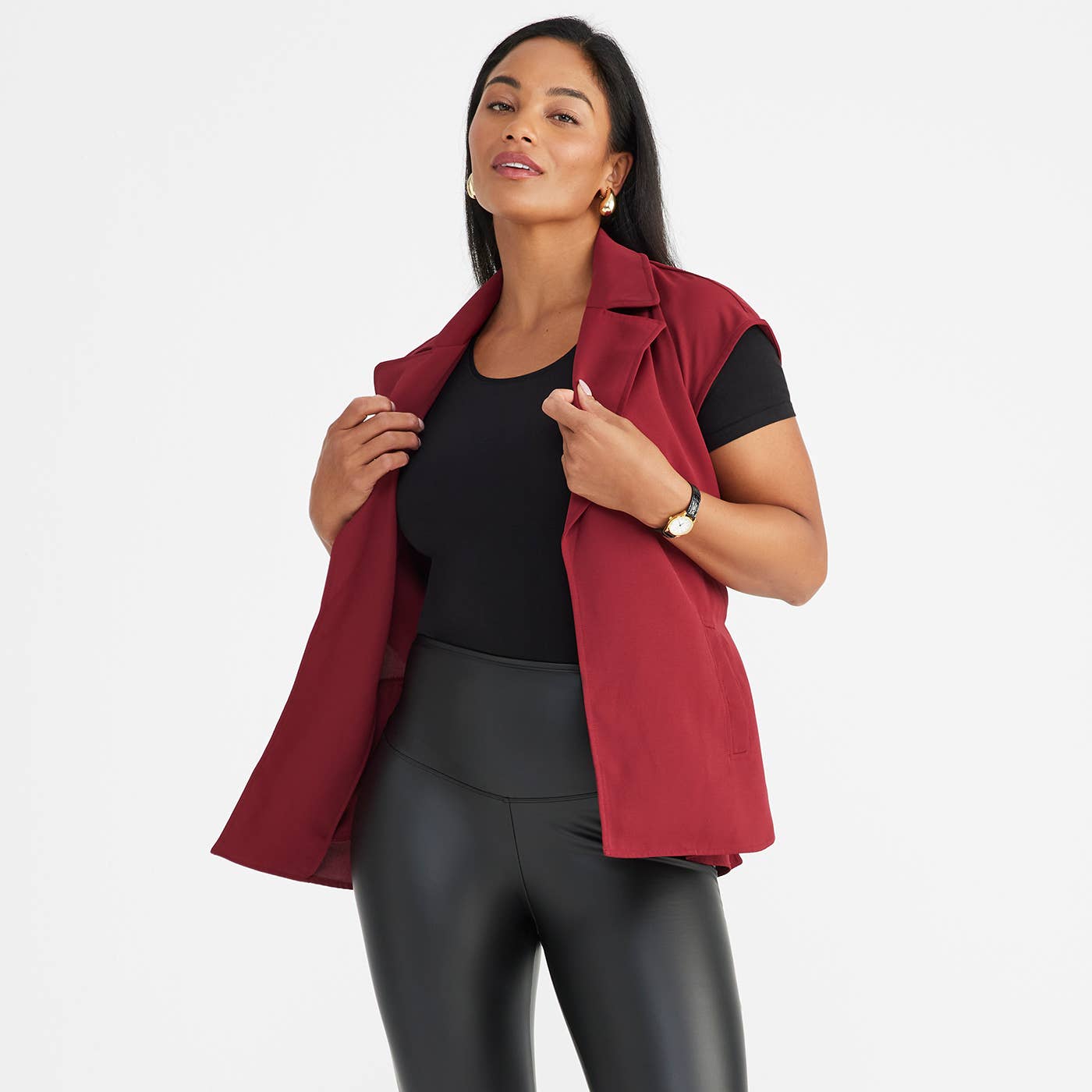 Holly Short Sleeve Shapewear Tee - Cotton Seamless