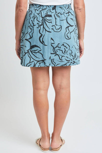 Gauze Cargo Skort