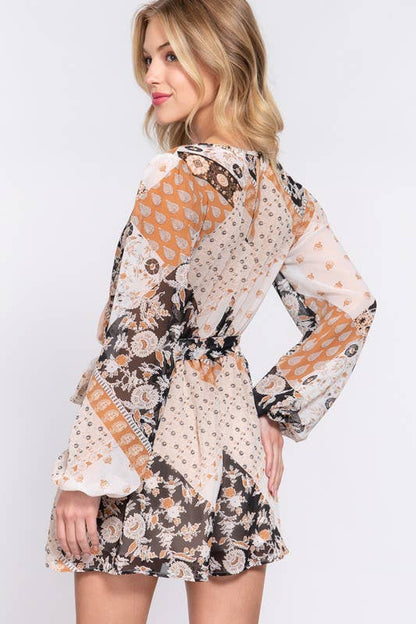 Floral Belted Romper