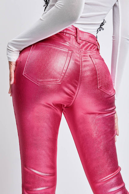 High Rise Metallic Skinny Jean