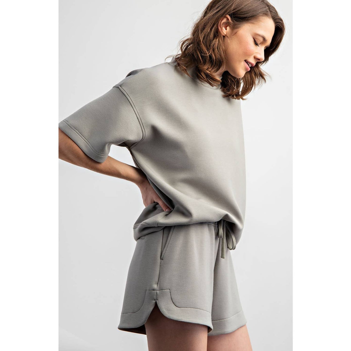 MODAL MOCK NECK TOP