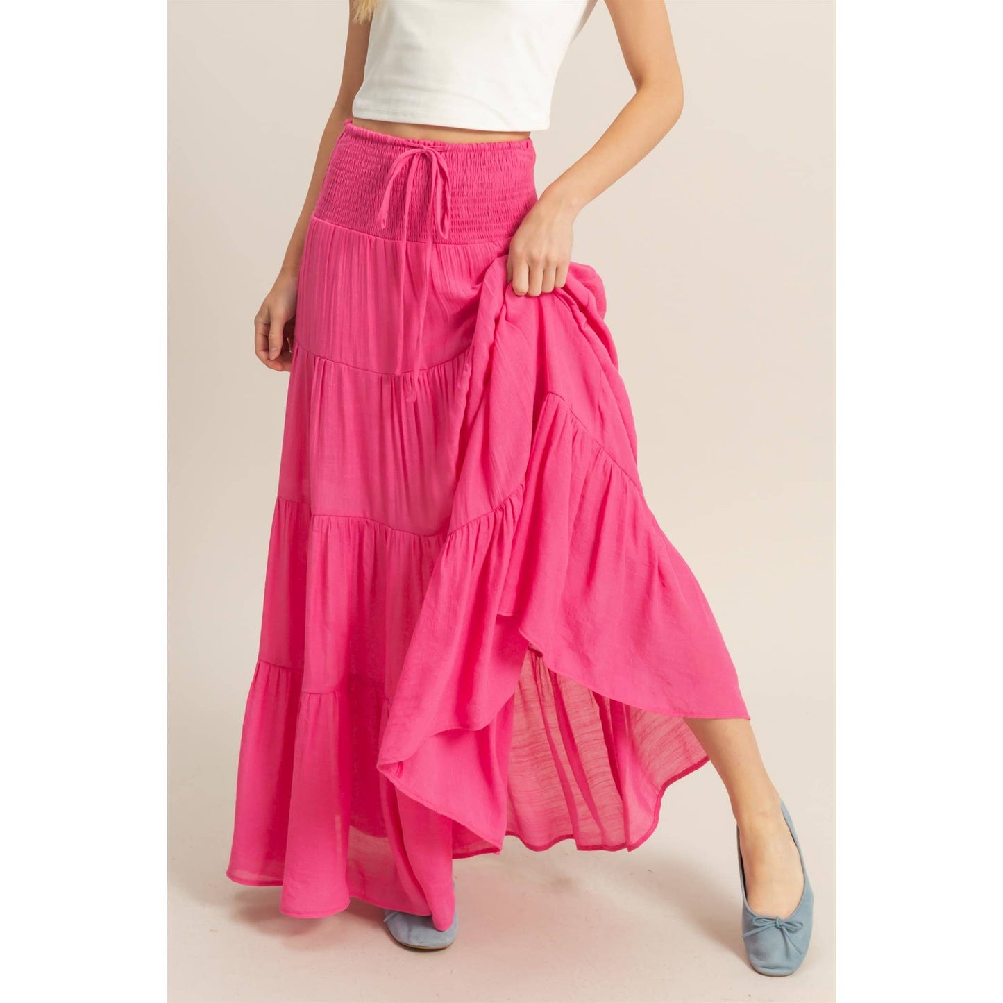 Tiered Maxi Skirt
