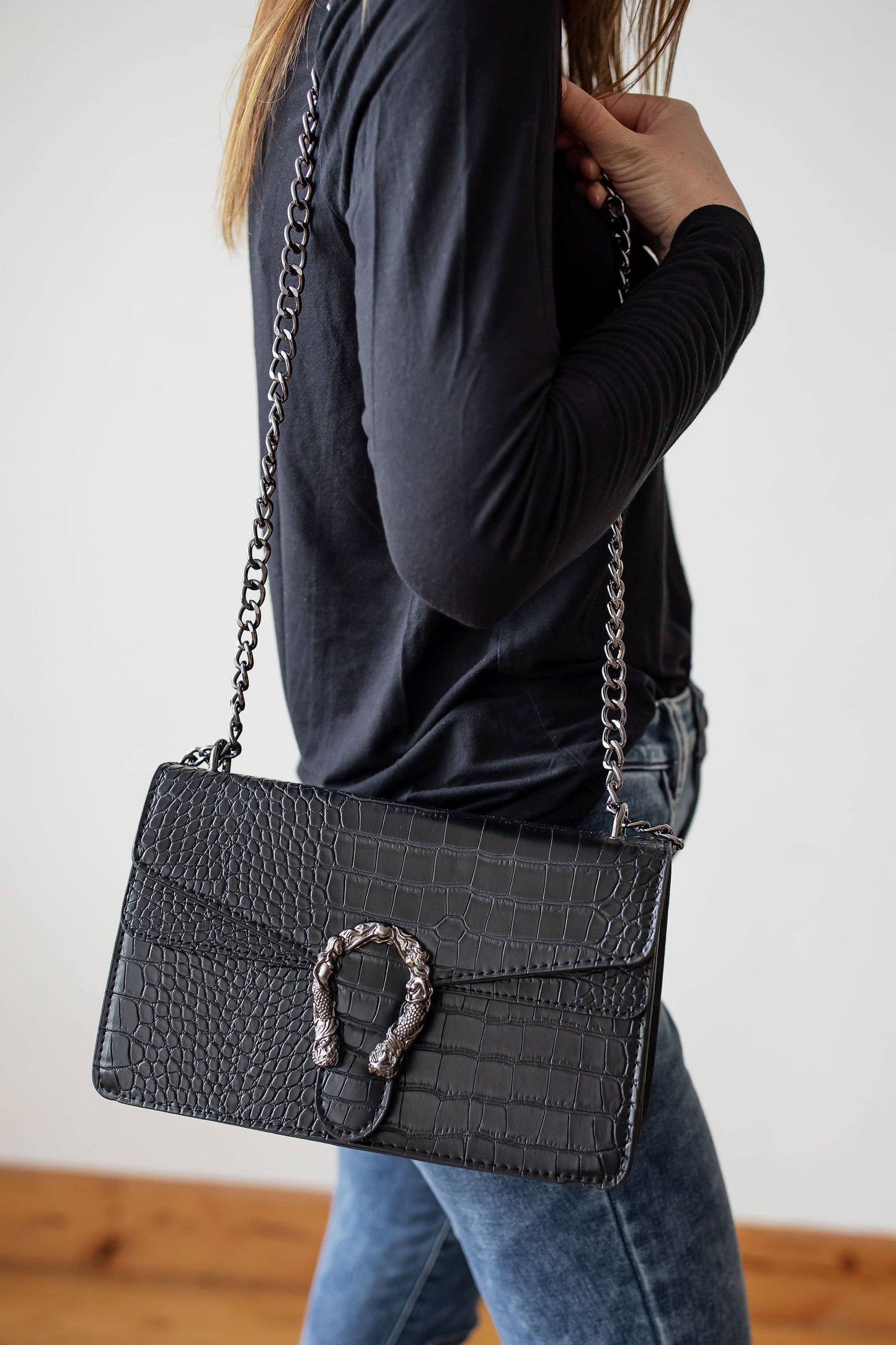 Faux Snakeskin purse