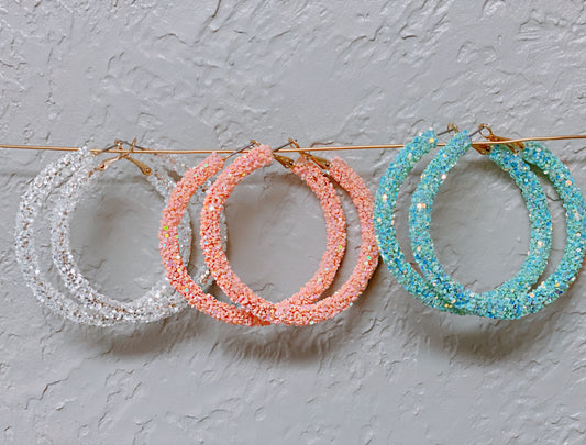 Sparkly Hoop Earrings