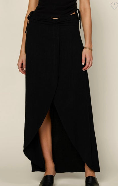 Black V Waist Skirt