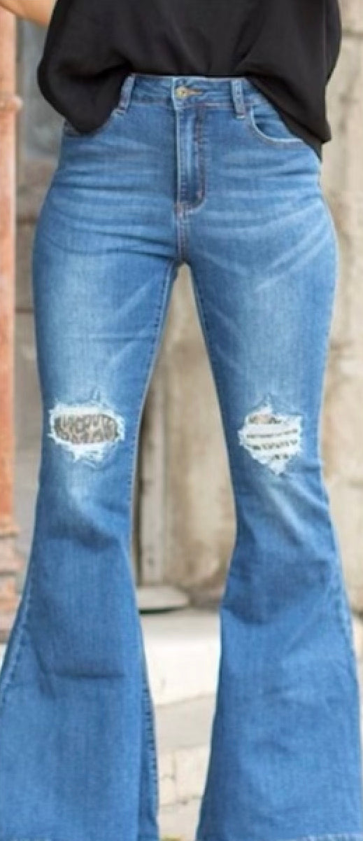 Leopard Patch Flares